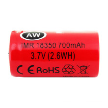 Горячая продажа Universal Aw18350 700mAh 3.7V литий титанат сухой батареи